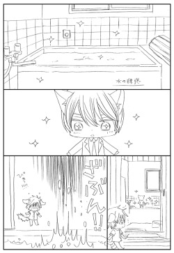 racyue:  Another so cute Dog!Makoto and Cat!Haru comic strip