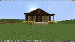 My ranch house I built in single player :) PLEASE visit minecraftbeef!