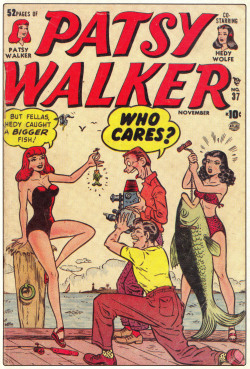 goldenagecomicsvault:  PATSY WALKER #37 (Nov. 1951)Cover Art