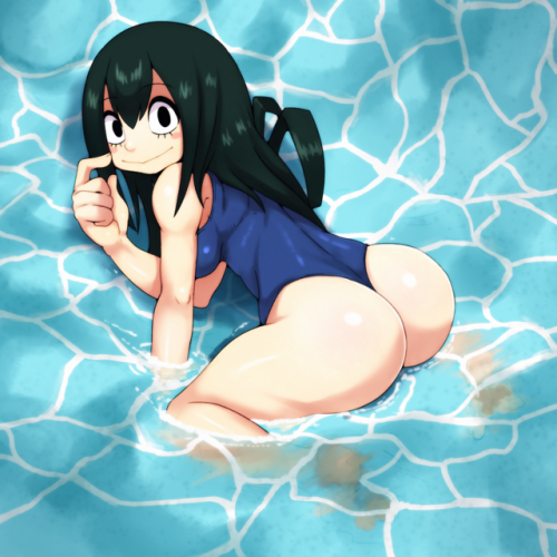 ninsegado91: chelostracks:     Tsuyu Asui   (  ･ ω･ ) ribbit~   Dat cute Tsuyu 