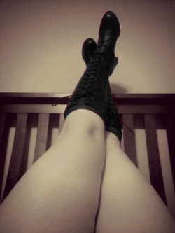 bisubmission:  Kicking up my heels after a long day at work.