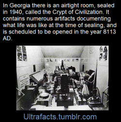 ultrafacts:  The Crypt of Civilization is a sealed airtight chamber