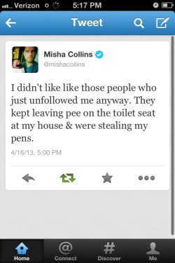 racetowardthesun:  Ladies and gentlemen: Misha Collins.