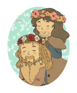 oochami:  Commission for: Timmyttk Kili putting a flower crown