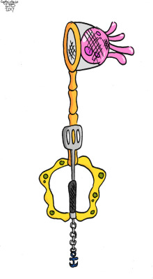 Another Kayblade design. This one is based on Spongebob. I call