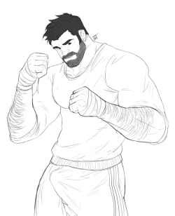 jojiart:    Boxer man  