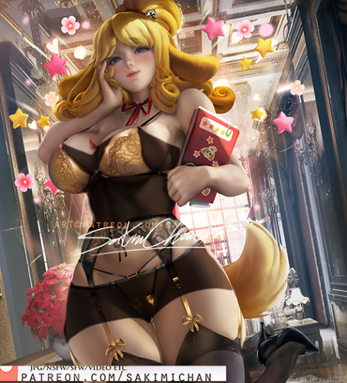 sakimichan:   #Isabelle #AnimalCrossingNewHorizons spicy vr ;3nsfw
