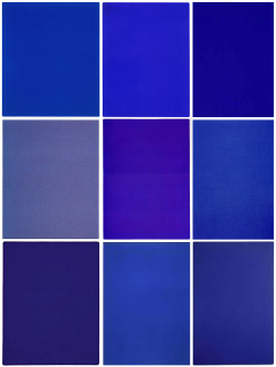 cubistblockparty:  Just some of the International Klein Blue