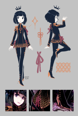 missusruin:deets from an old houseki no kuni fashion zine I was