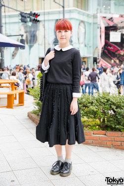 tokyo-fashion:  20-year-old Kanami on the street in Harajuku