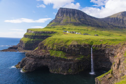50bestphotos:  Gåsadalur, Faroe Islands by kristiansentor http://ift.tt/1nmkn2f