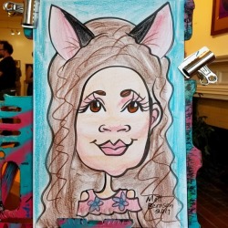 Caricature!    From the opening of the Higher Purpose show at