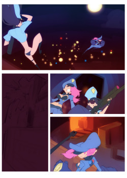 darkdoxy:  Colour Tests for League of Legends comic.    Vi, Cait