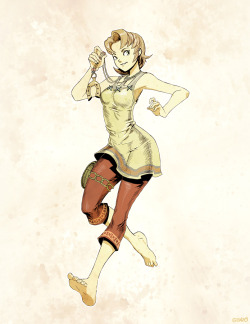 Zelda- Ilia sketch by GENZOMAN 