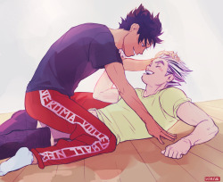 viria:  Kuroo loves Bokuto’s happy smile and how soft his hair