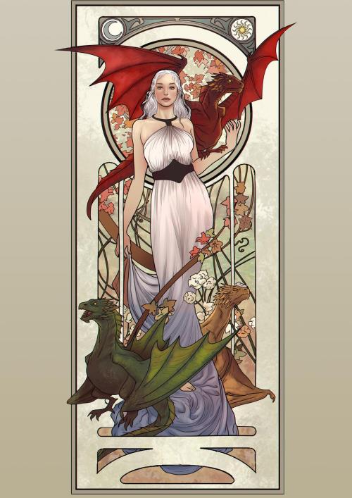 artsofdaenerys:  Mother of Dragons BY lucasgomes 