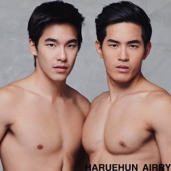 haruehun:Made for each other @nongearn14 @chinpaji66 #haruehun_airry