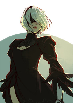 chop-stuff:  2B. I adore her outfit, I adore Yoshida’s work,