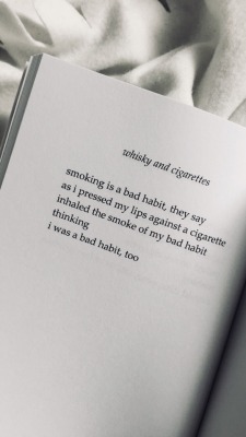 bialywilk:  a poem from the book i wrote - whisky and cigarettes.