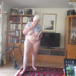 Granny showing off her mature sexy body!Meet sexy single older