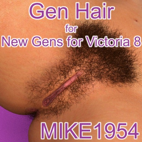 Hairy times for the New Gen! The prop fits automatically and follows applied morphs.  Opacity maps are working as a razor - all shapes are possible.  Hair as nature created…Get hair with Victoria 8 in Daz Studio 4.9 and up! Gen Hair For New Gens