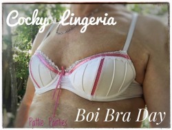 cockylingerie: It a new Boi Bra day and the fun starts now!. 