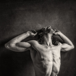 nakedcuddles:  Strength Vs. Weakness This is from a self portrait