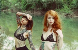 altmodelgirlcrush:  Gogo Blackwater & Lass Suicide