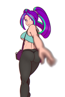 scdk-nsfw:  Aria Leading the Way Dangerous Gym Outfits.And Foreshortening