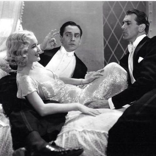 Miriam Hopkins, Fredric March and Gary Cooper.Nudes & Noises