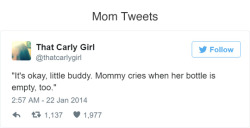 tastefullyoffensive:  wwinterweb:  Mom Tweets (see 7 more)  Previously:
