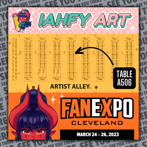   I’ll be at the Artist Alley @ FAN EXPO in Cleveland,