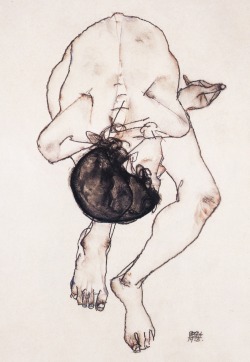 oxigenio-dapalavra:  Egon Schiele Akt (Nude) 1913 