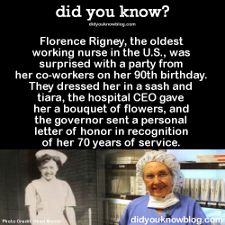 did-you-kno:  Five Facts about Florence 1. She still goes by