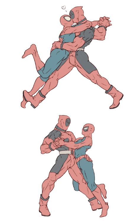 aschetheartist:  pinksugarbat:  fuckyesdeadpool:  by むだになります   chortle  I LIKE THIS. LOL 