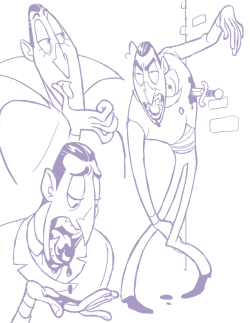 verticalart:  These are all drawings of Drac from Hotel Transylvania.