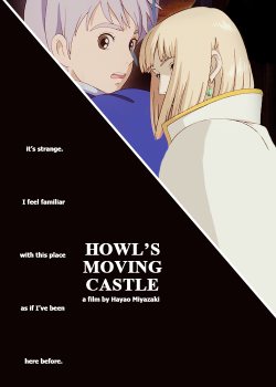 etoile-lumiere:  ghibliesque: howl’s moving castle movie poster