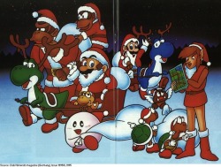 suppermariobroth:  Holiday poster from the German Club Nintendo