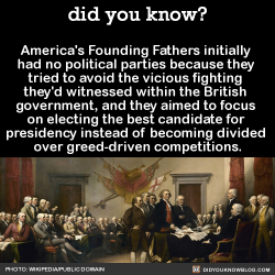 did-you-kno: America’s Founding Fathers initially  had no political