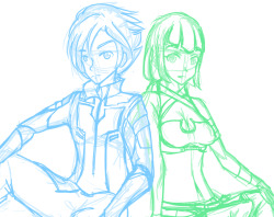 Preview sketch of my new RWBY pic of the week been wanting to