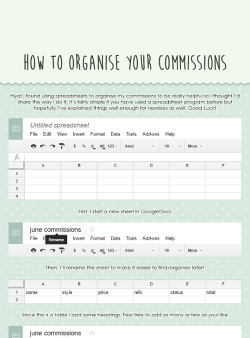 okyi:  How to Organise your Commissions I thought I’d upload