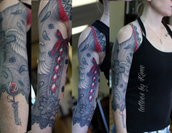 fuckyeahtattoos:  Sleeve of a sleeve!  Done by the amazing Kimo