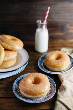 hoardingrecipes:  Brioche Donuts with Honey Glaze