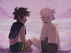 ikimaru:  belated summer Dirkjake pics I got around finishing