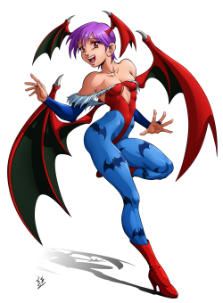 zabzarock:  Lilith from Darkstalkers and Sonya Blade from Mortal