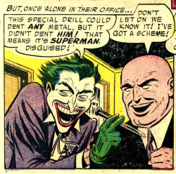 thebestcomicbookpanels:I just love the looks on Joker and Lex