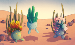 mellific: my quest to do succulent variations of every grass-type