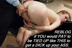 sissy-queer-wannabe:I’d PAY just to BE TIED UP like THAT; 