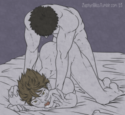 zephyrbliss:  NSFW (Art) Challenge: Day 10 - Doggy Style - IwaOi