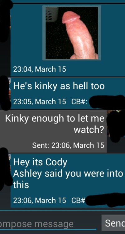 ashandj:  My texts from Ashley and Cody Saturday night 